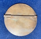 Antique  Brooch 1940 French Bronze Art Medal Famous Fable Fox   Crow With Cheese