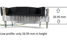New Quiet Low-profile 3 4pin Pwm Cpu Cooler For Intel Core I3 i5 i7 Desktop Fan