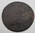 1787 Vermont Britannia Copper 1 2p Colonial Rare Coin Vf   Xf