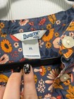Duluth Trading Printmaker Tunic Xl Mushroom Floral Cotton Poplin Shirt