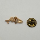 Gold Tone Fish Lapel Pin 7 8  Striped Bass Fishing Enthusiast Collectible