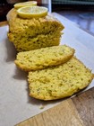 Tangy Lemon Pudding Poppy Seed  Bread Cake  8 5 X 4 5 Loaf 