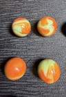 Lot Of 8 Vtg 1990s Jabo-vitro Agate Shooter 7 8     Sized Marbles Same Run W box