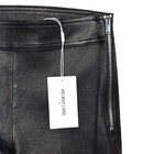 Helmut Lang Womens Slit Stretch Lamb Leather Trouser Pants Black  msrp  995 