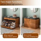 Limited Time Discount Shoe Rack  with Soft Cushion shoe Storage Box 3-tier Flip