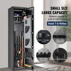 Uimoso Gun Safe Rifle Safe With Key   Digital Keypad Lock For 7-8 Rifles