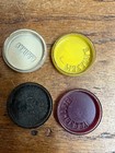 Soda Fountain Porcelain Ice Cream Pump Syrup Dispenser Flavor Insert Caps  4 
