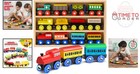 Wooden Train Set 12 Pcs Magnetic Engines Cargo Cargo Car Toys For Kids Toddler