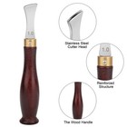 Leather Edge Creaser Tool Handle Kit  1-2 5mm Stainless Steel For Leather Craft