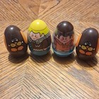 Vintage Playskool Weebles Double Dog Dare Lot Of Four Figures 