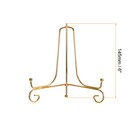 6pcs 6 Inch Plate Stands For Display Iron Folding Easel Plate Holders  Gold
