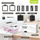 15-in-1 Vegetable Fruit Chopper Cutter Food Onion Veggie Dicer Slicer Kitchen