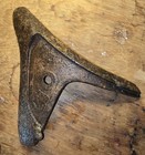 Antique Cast Iron Plow Share Blade Point Rustic Farmhouse Decor Cultivator Tooth