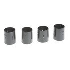Hubert   Split Sleeves For Wire Shelving Black 4 Per Pack