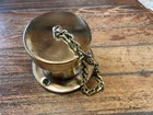 Vintage 3  Tall Polished Bronze Round Anchor Chain Pipe 2 1 2  Inside Diameter