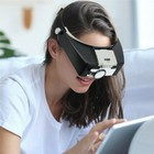 Led Illuminated Jewelers Magnifier Headband Magnifying Glass Visor Us Stock