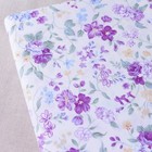 12 Sewing Crafts Floral Purple Cotton Quilting Fabric Squares Bundle Patchwok