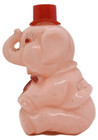 Vintage Pink Elephant Wearing Red Hat 4  Plastic Coin Bank