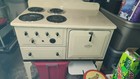 Vintage Antique 1940 s Universal Electric Enamel Farmhouse Stove oven 