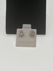 14k Yellow Gold 7mm Bezel Cz Stud Earrings Screw Back Solid Gold