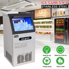 110lb Built-in Commercial Ice Maker Stainless Steel Bar Restaurant Cube Machine