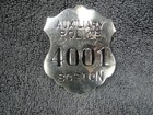 Obsolete Boston Massachusetts Auxiliary Police Badge  4001