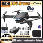 Drone 2025 4k Hd Dual Camera Wifi Fpv Rc Foldable Quadcopter   2 Batteries