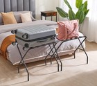 Convenient Metal Travel Folding Luggage Rack Suitcase Stand Home Hotel 2-pack