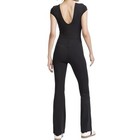 Women   s Knit Low Back Flare Leg Active Bodysuit Joylab Black Size Xxl