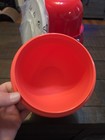 New  Tupperware Mixing Bowl With Lids Set 3 Red Nesting  White Lids