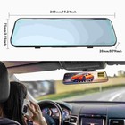 10  Hd 1080p Dual Lens Car Dvr Dash Cam Video Camera Recorder Rearview Mirror Us