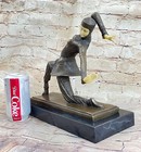 Figurine Sale A Cold Painted And Patinated Bronze And Like Figure Artwork Decor