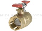 Premium Full Port Brass Ball Valve With T-handle  3 4  Fip X 3 4  Fip No Lead