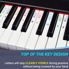 Piano Stickers For All White Keys  49 61 76  88 Key Keyboards   