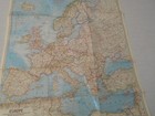 1969  Map Of Europe National Geographic  35 