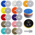 Kit 13pzs Almohadillas Diamante 4  50   8000 Grit Para Granito M  rmol Hormig  n