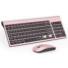 Ultra Slim Wireless Keyboard And Mouse Combo  Silent Compact Keyboard Mouse Set