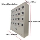 Used 20 Door Compartment Key Lock Office Gym Storage School Locker Cabinets