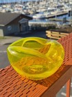 Vintage Mid-century Modern Hand-blown Freeform Glass Ashtray Murano Style