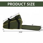 Poweka Chainsaw Bag Carrying Case Portable Protection Normal  Dark Green 