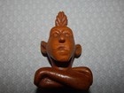 Vintage Hand Carved Wooden Indian  boy Scout Bsa  Neckerchief Slides   Lot Of 2