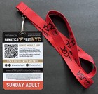 Fanatics Fest 2024 Convention Used Ticket W  Cgc Jsa Lanyard Sunday 8 18 24