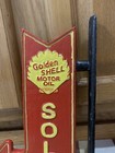 Shell Motor Oil Cast Iron Sign Gas Service Sold Here Vintage Style Wall Decor