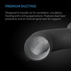 Flexible 12-inch Four-layer Aluminium Ducting  25-feet Long  Ventilation Exhaust
