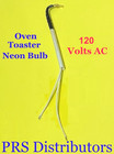 Toaster Oven Power Light Neon Bulb With Wires 120v Ac  Spare Parts