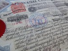Rare Antique Jewish Colonial Trust Jct Share Certificate - Scripophily Judaica