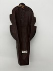 Handcrafted Ghanaian African Mask Wooden Wall Decor Large Ethnic