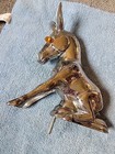 Vintage Working 1950s Donkey Chrome Hood Ornament W illuminated Eyes  Estate Vgc
