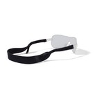Croakies Original Solid Eyewear Retainer  M l 11-17mm - Black  2-pack 
