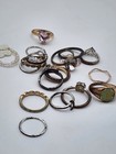 Small Kids Mixed Lot Multicolor Fashion Rings Set  19pc